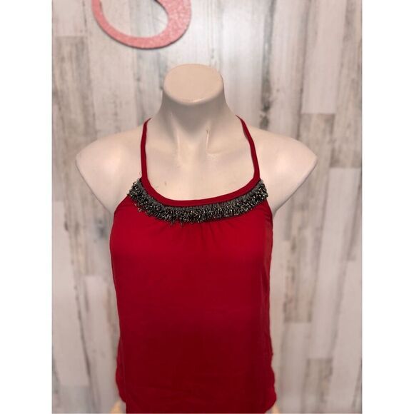 Sequin hearts red blouse size small - Picture 6 of 10